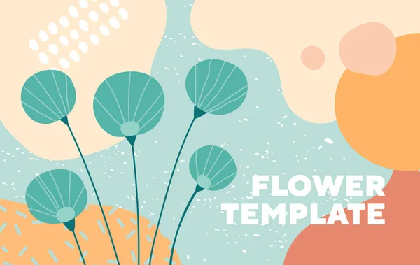 Fondo floral en colores suaves — Vector de stock