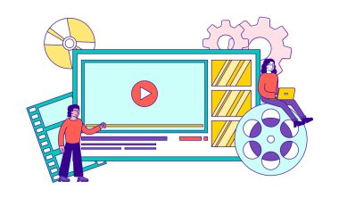 Yüksek kaliteli video içeriği konsepti üretimi.