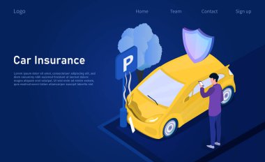 Araba isurance konsepti