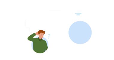 İş Etkinliği Sahnesi. Ofis çalışanları, ortaklar ya da girişimcilerden oluşan yeni yaratıcı bir fikirle gelen afişler. Meslektaşlar projeyi tartışır. Düz grafik çizgi film