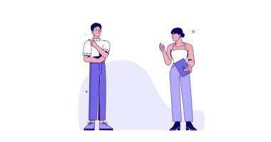 İş ekibi çalışması. İş ortaklarıyla ya da girişimcilerle pankartın taşınması projeyi uygulama ya da girişimi başlatma fikrini ortaya attı. İşbirliği ve işbirliği. Düz grafik çizgi film