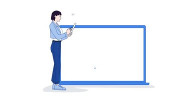 İnsan kaynakları. İnsan Kaynakları çalışanı ile birlikte farklı adayların boş pozisyonlarını analiz etmek. İşe alım ve adam alma için incelemeye devam edin. Çizgi sanatı tarzında düz grafik çizgi film