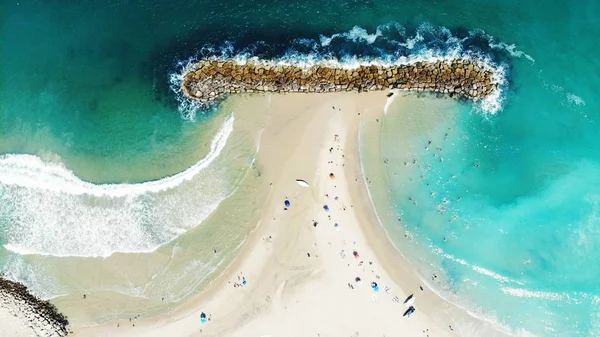 Strand Der Stadt Aschkelon — Stockfoto