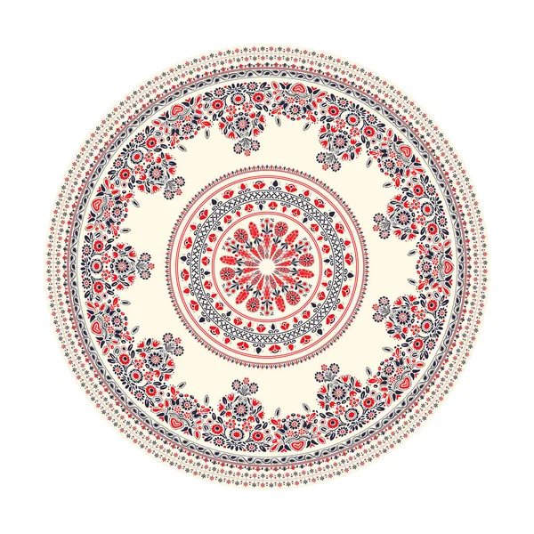 Венгерский круглый орнамент 6 — стоковый вектор