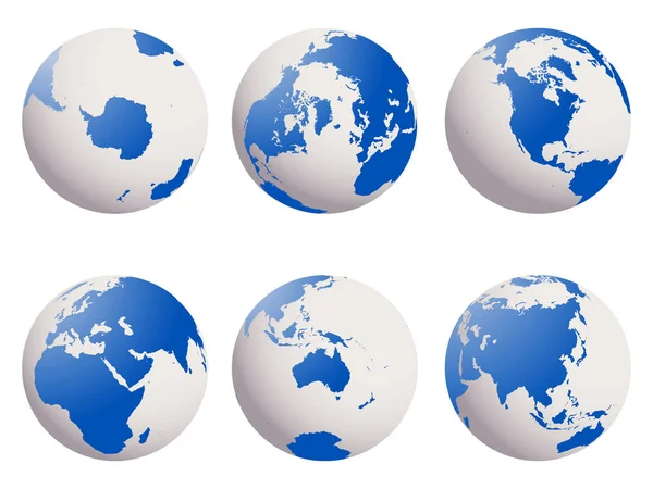 Набір глобус Землі — стоковий вектор