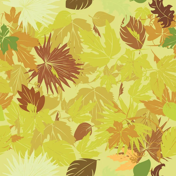 Зелене листя візерунком — стоковий вектор