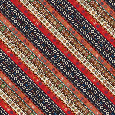Etnik ve aşiret motifleri desen 2