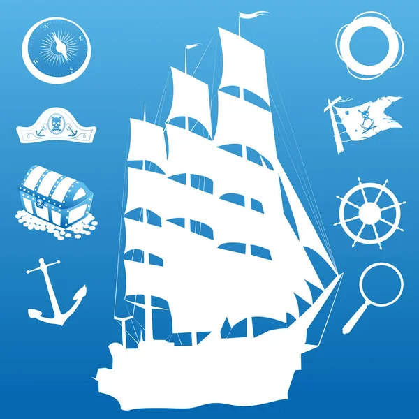Symboles de navigation — Image vectorielle