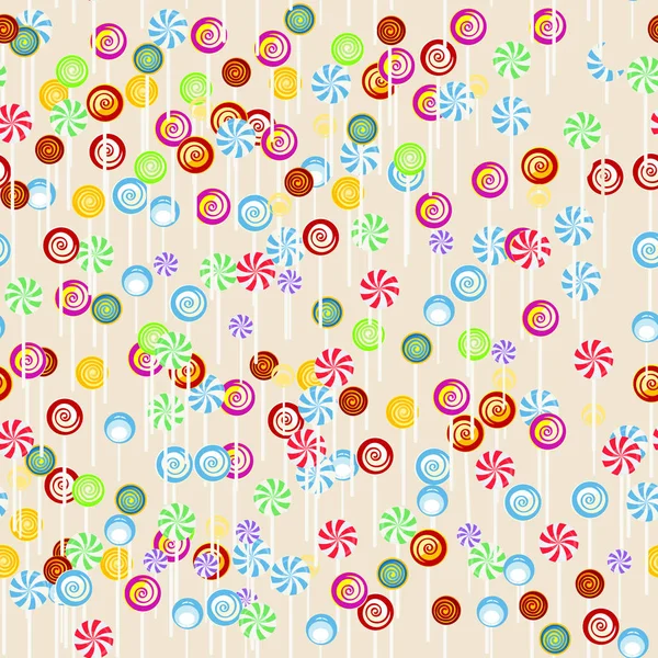 Seamless candy background — Stock Vector