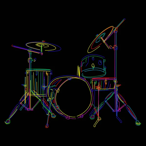 Schlagzeug — Stockvektor