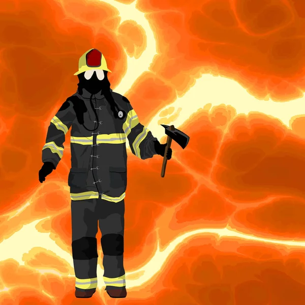 Latar Belakang Pemadam kebakaran - Stok Vektor