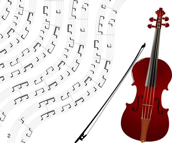 Violino sfondo — Vettoriale Stock