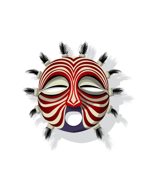 Máscara tribal vectorial — Vector de stock