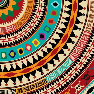 Aztek mandala simgesi