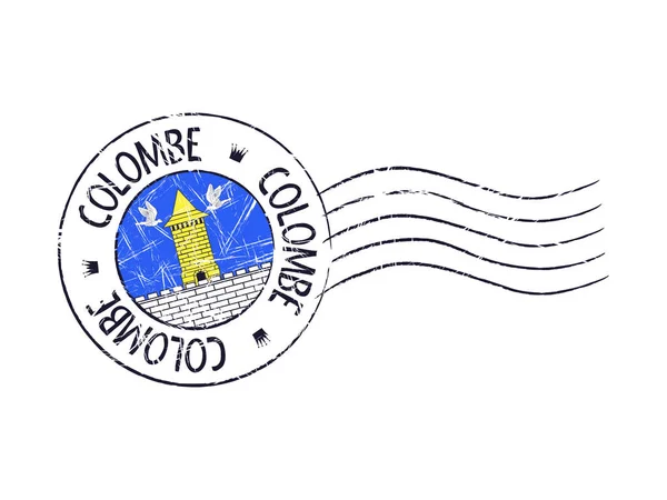 Colombe city grunge poststempel — Stockvektor