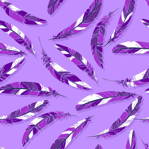 Purple feather background — Stock Vector