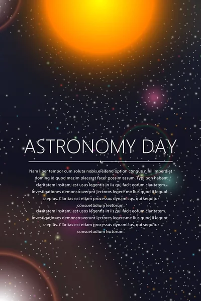 Astronomy Day card — Stock Vector