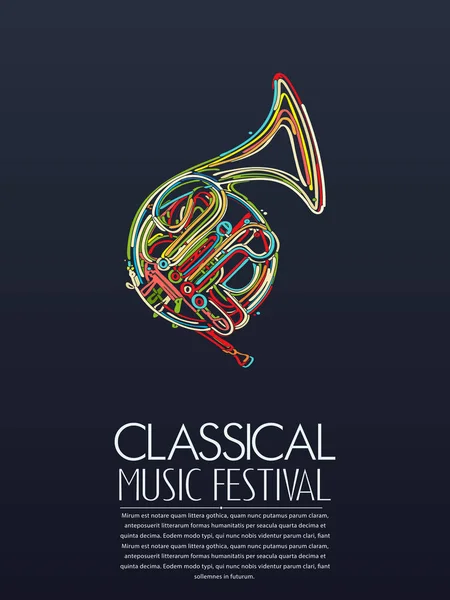 Événement de musique classique — Image vectorielle