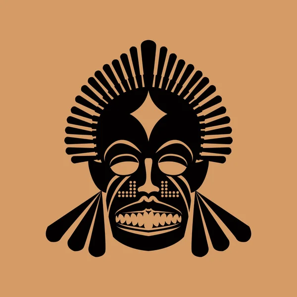 Tribal mask 45 — Stock vektor