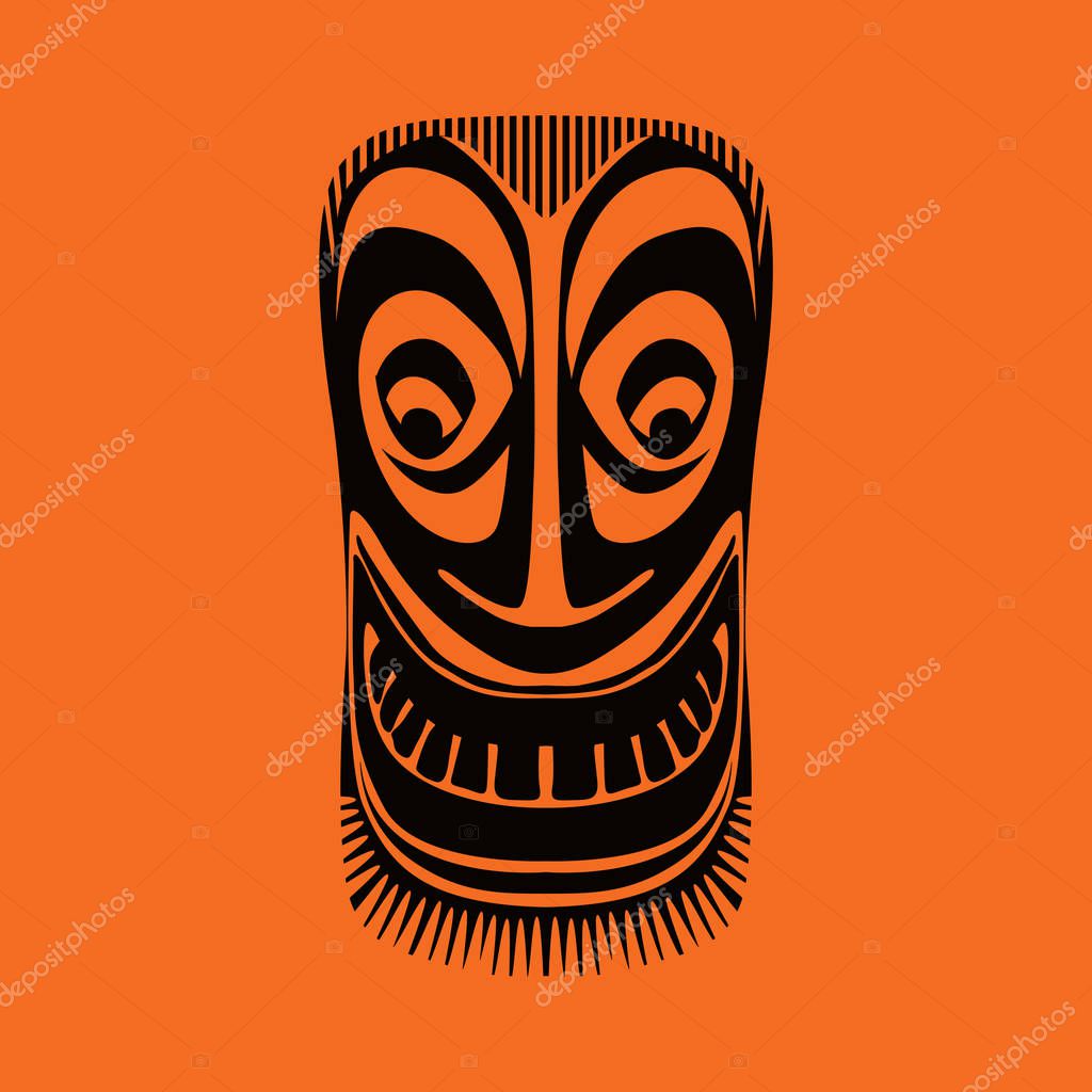 Tribal mask design, abstract art