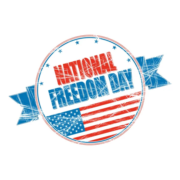 Национальная марка Дня свободы — стоковый вектор