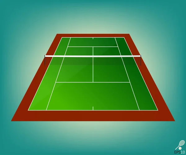 Court de tennis — Image vectorielle