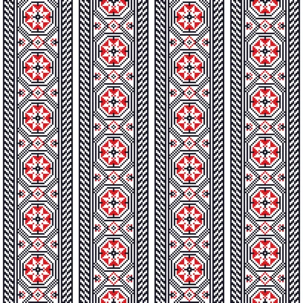 Broderie roumaine traditionnelle — Image vectorielle