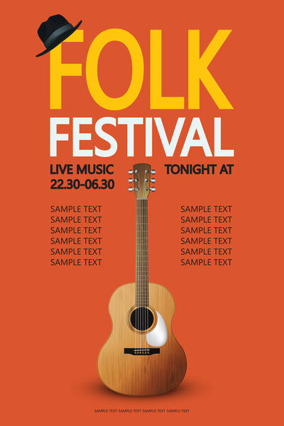 Folk festival poster