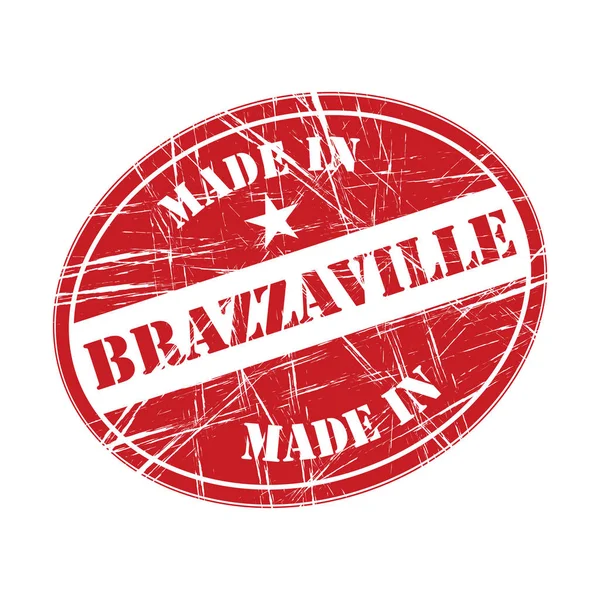 Brazzaville yapımı — Stok Vektör