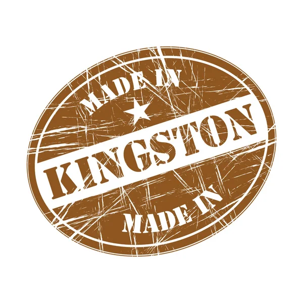 Hergestellt in Kingston — Stockvektor