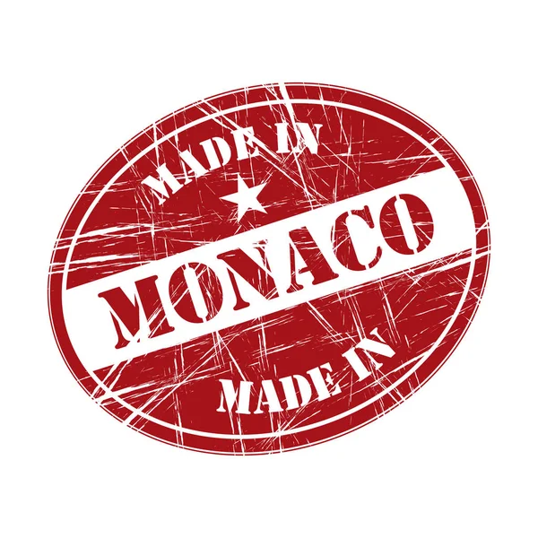 Hecho en Mónaco — Vector de stock