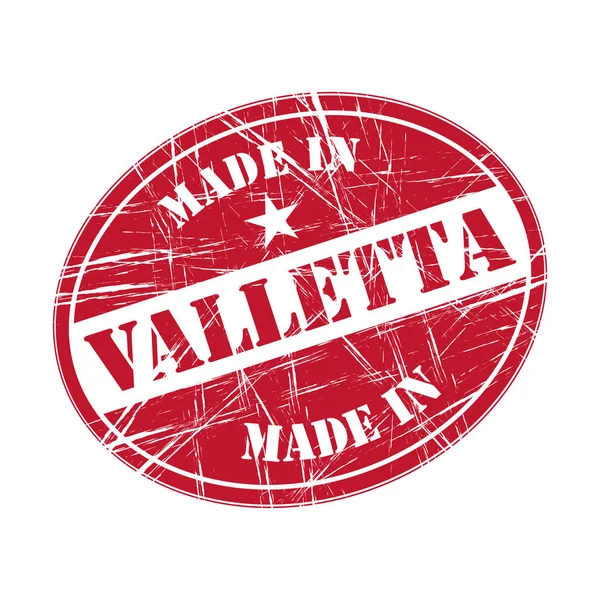 Hergestellt in Valletta — Stockvektor