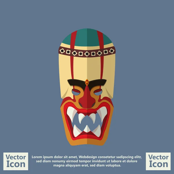 Máscara tribal símbolo 11 — Vector de stock