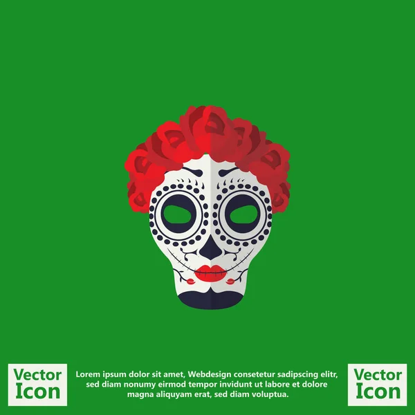 Mexikanische Maske Symbol 12 — Stockvektor
