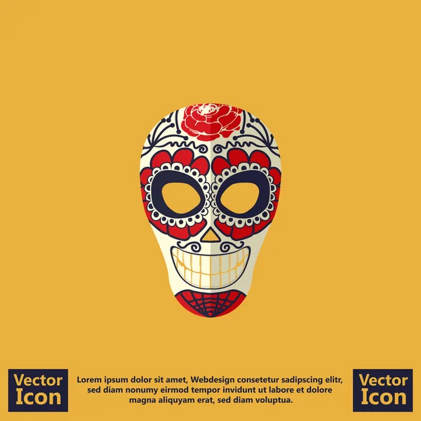 Máscara mexicana símbolo 10 — Vector de stock