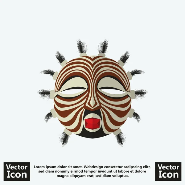 Máscara tribal símbolo 25 — Vector de stock