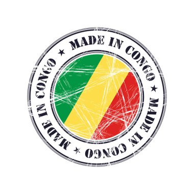 Kongo kauçuk damgası made in