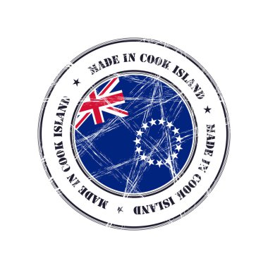 Cook Adası kauçuk damgası made in