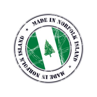 Norfolk Adası kauçuk damgası made in