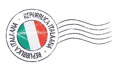 İtalya grunge posta pulu