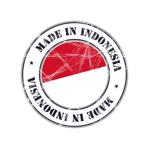 Membuat Perangko Karet Indonesia - Stok Vektor