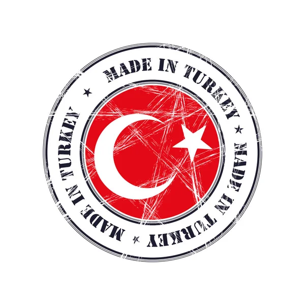 Vyrobené v Turecku razítko — Stockový vektor
