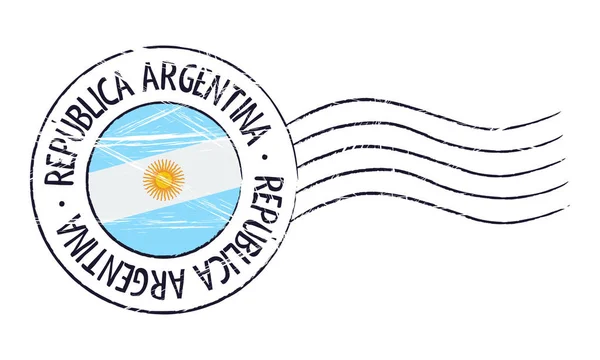 Argentína grunge postai bélyeg — Stock Vector