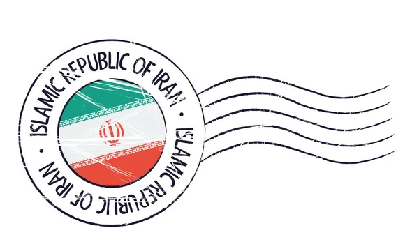 Iran grunge postmark — Stockvektor