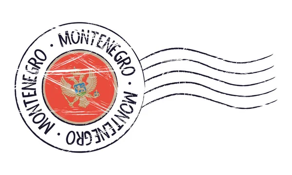 Чорногорія грандж поштова марка — стоковий вектор