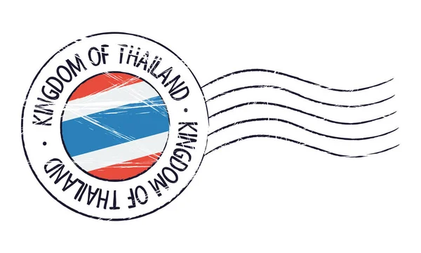 Sello postal grunge Tailandia — Vector de stock