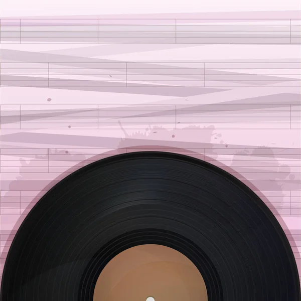 Tarjeta de vinilo vintage — Vector de stock