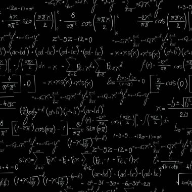 Tebeşir tahtası matematik deseni