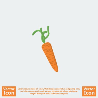 Düz stil karot simgesi