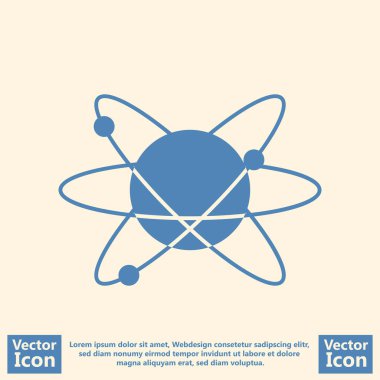 Düz stil chemestry simgesi